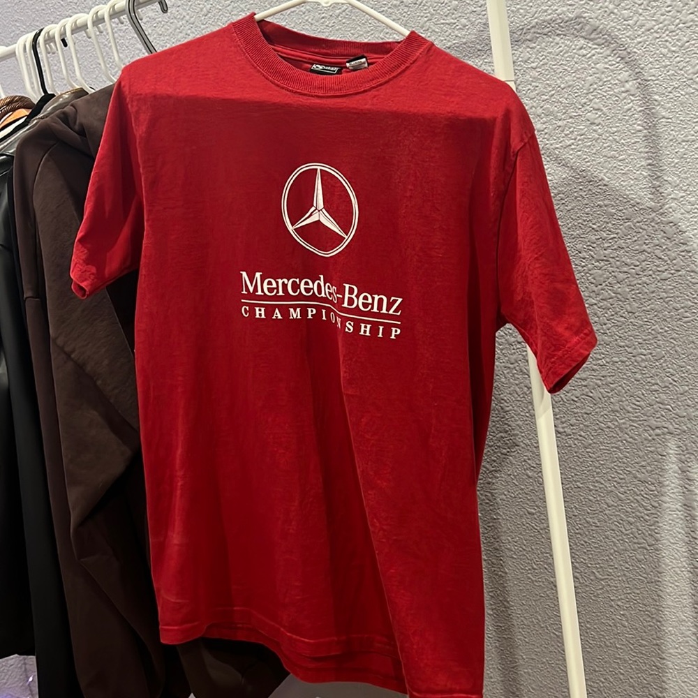 Red Mercedes shirt size medium 9/10 condition